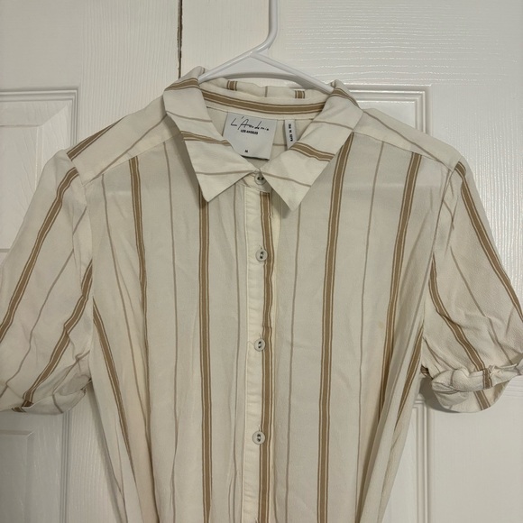 L’Acadamie Stripe Button Down Dress - Picture 3 of 6